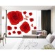 removable wall sticker red rose